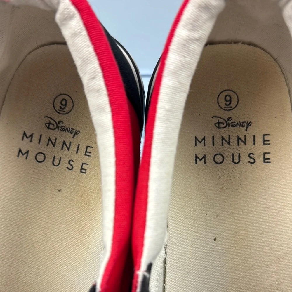 Disney Red and Black Flats with Bow - Picture 7 of 12